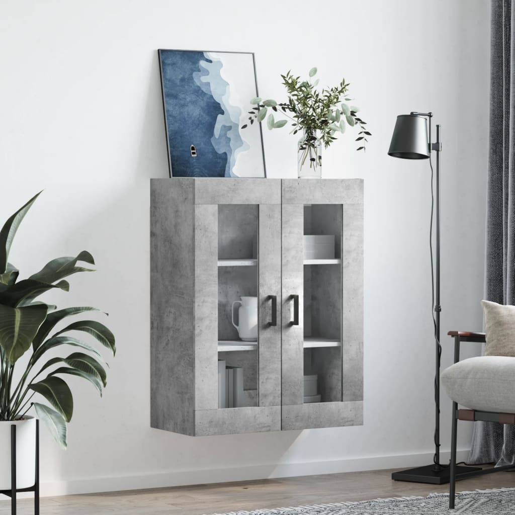 Zidni ormarić siva boja betona 69,5 x 34 x 90 cm