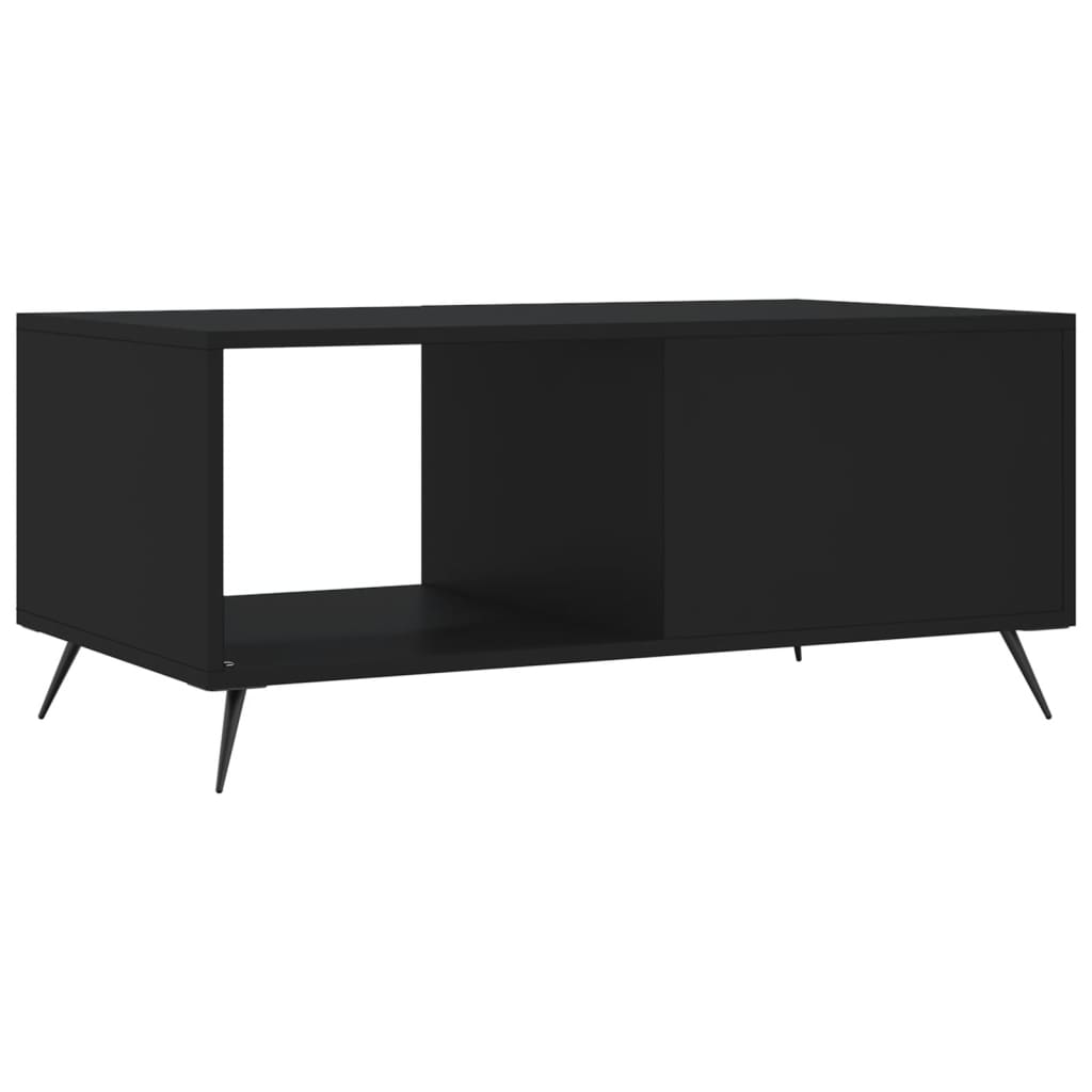Stolić za kavu crni 90x50x40 cm od konstruiranog drva