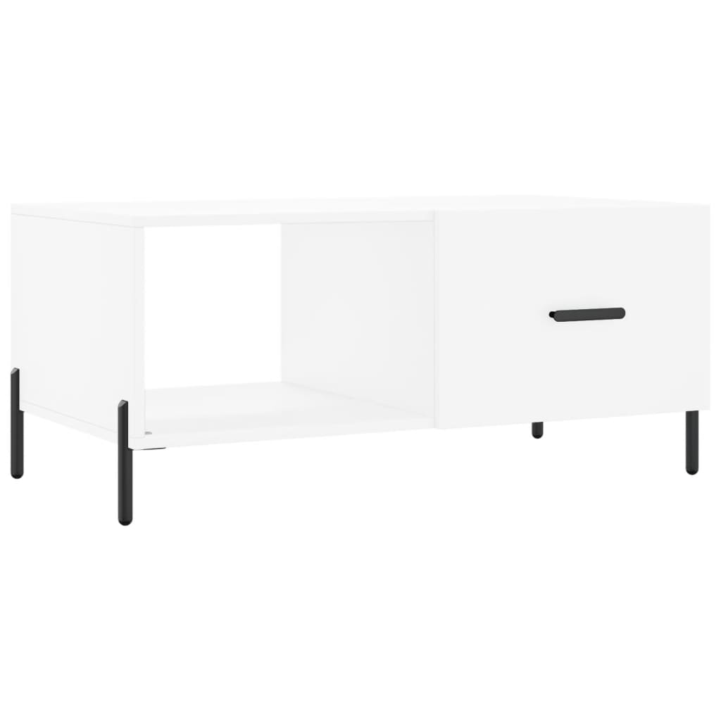 Stolić za kavu bijeli 90 x 50 x 40 cm od konstruiranog drva