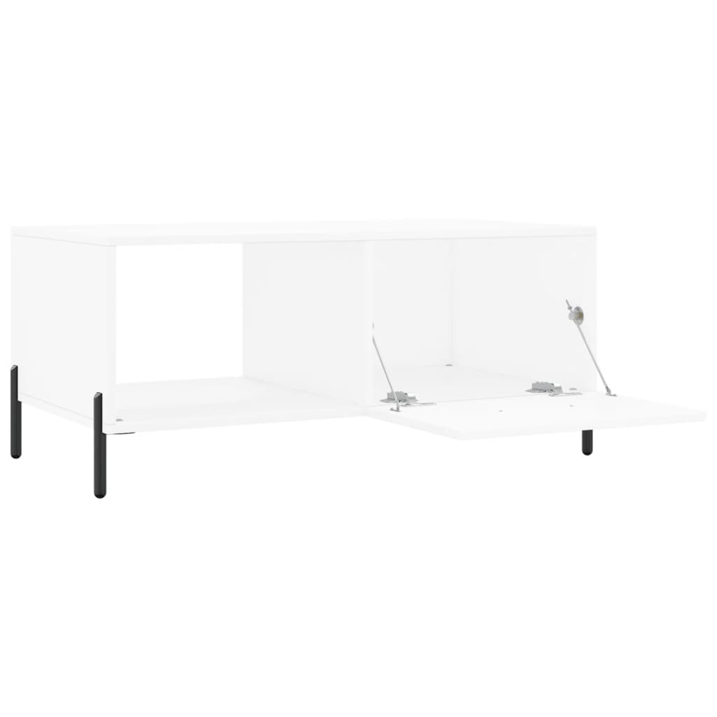 Stolić za kavu bijeli 90 x 50 x 40 cm od konstruiranog drva