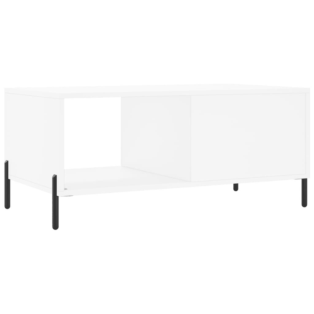 Stolić za kavu bijeli 90 x 50 x 40 cm od konstruiranog drva