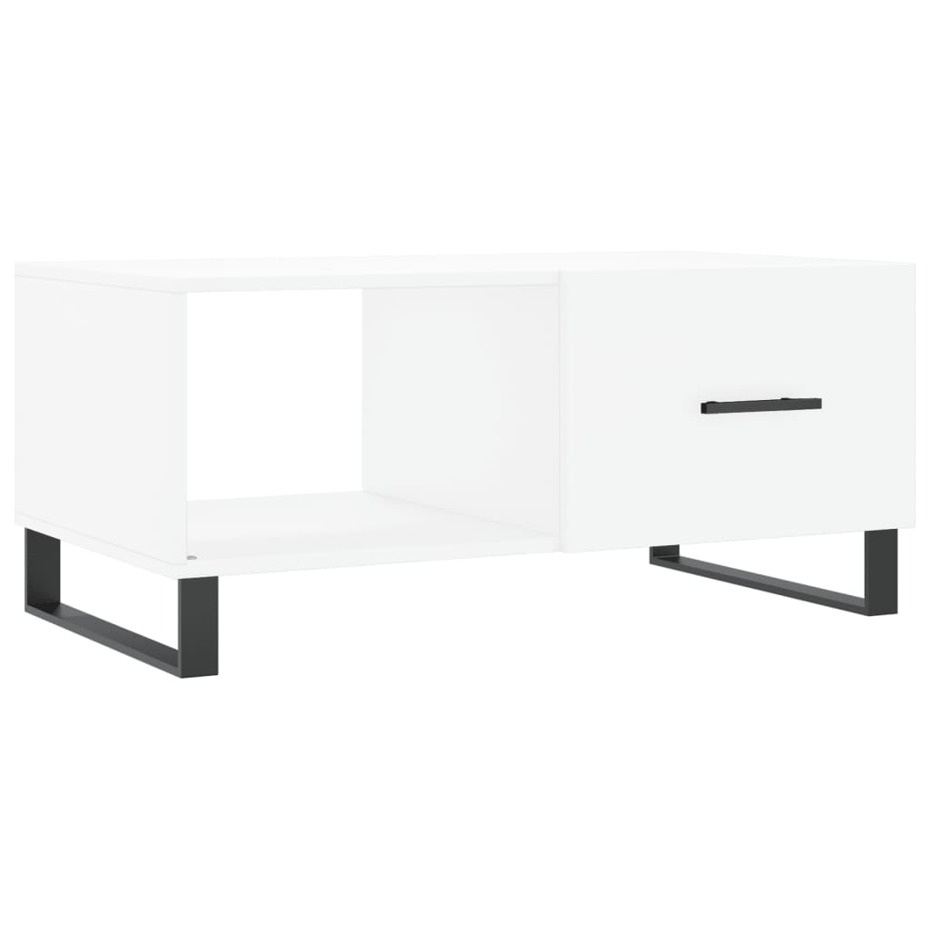 Stolić za kavu bijeli 90 x 50 x 40 cm od konstruiranog drva