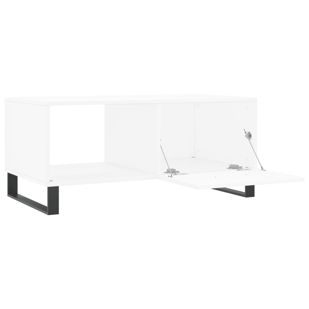 Stolić za kavu bijeli 90 x 50 x 40 cm od konstruiranog drva
