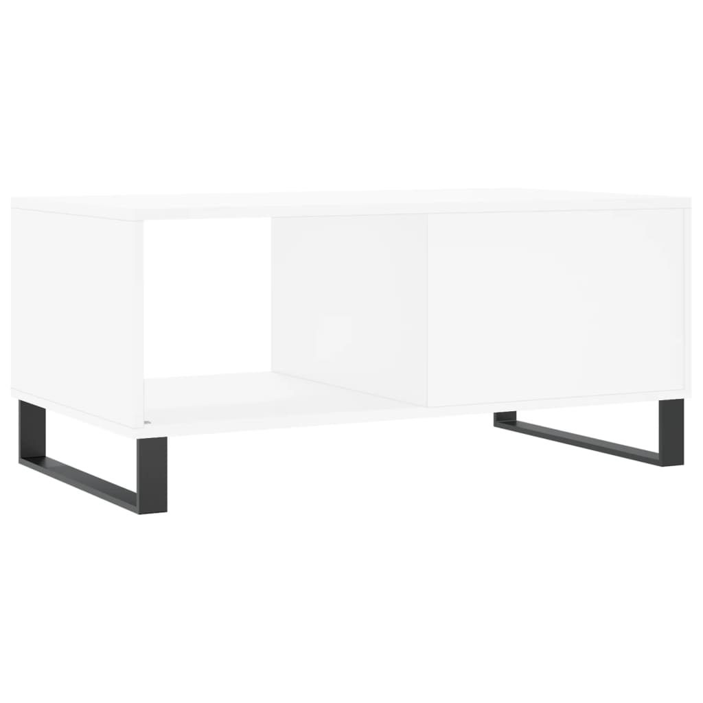 Stolić za kavu bijeli 90 x 50 x 40 cm od konstruiranog drva