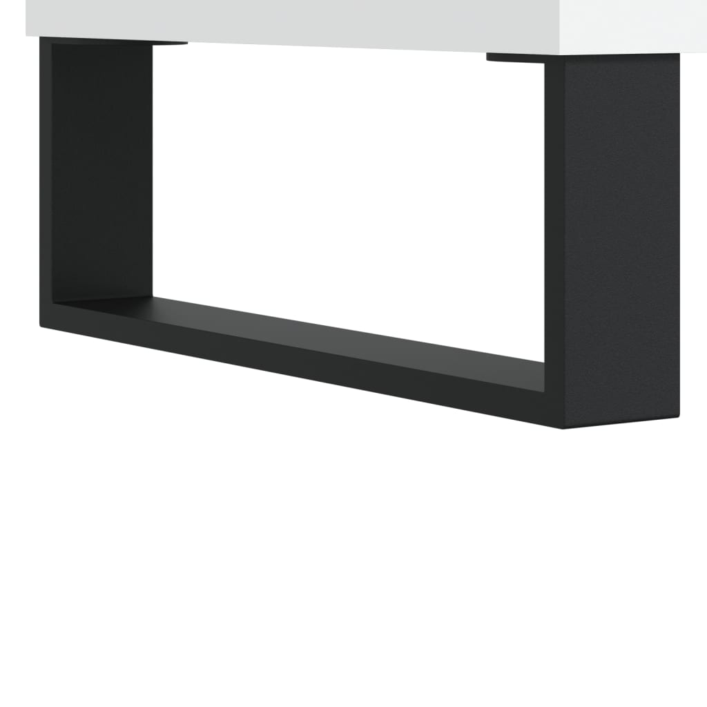 Stolić za kavu bijeli 90 x 50 x 40 cm od konstruiranog drva