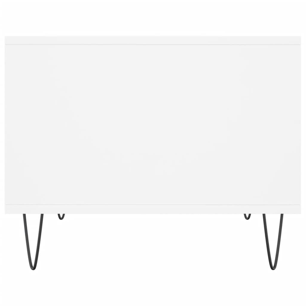 Stolić za kavu bijeli 60 x 50 x 40 cm od konstruiranog drva