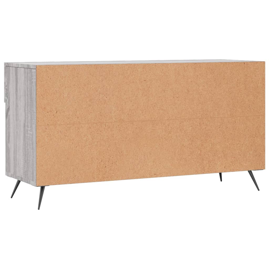 Klupa za cipele siva boja hrasta 102x35x55 cm konstruirano drvo