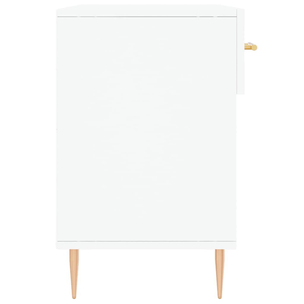 Klupa za cipele bijela 102 x 35 x 55 cm od konstruiranog drva