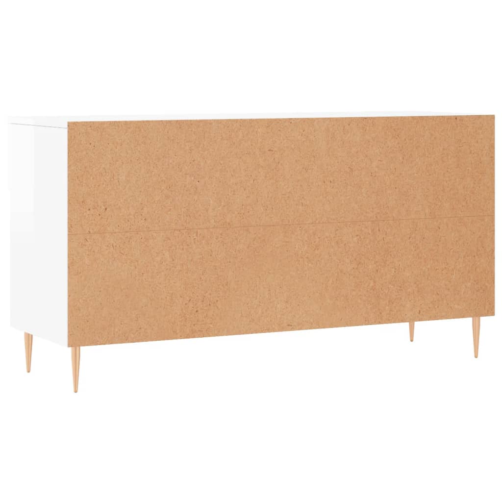 Klupa za cipele sjajna bijela 102x35x55 cm konstruirano drvo