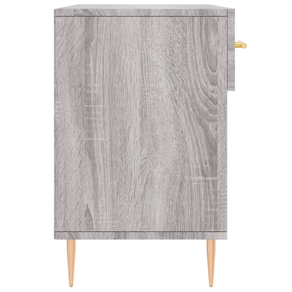 Klupa za cipele siva boja hrasta 102x35x55 cm konstruirano drvo