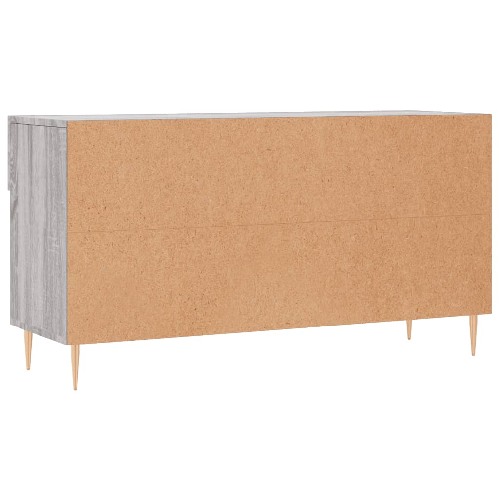 Klupa za cipele siva boja hrasta 102x35x55 cm konstruirano drvo
