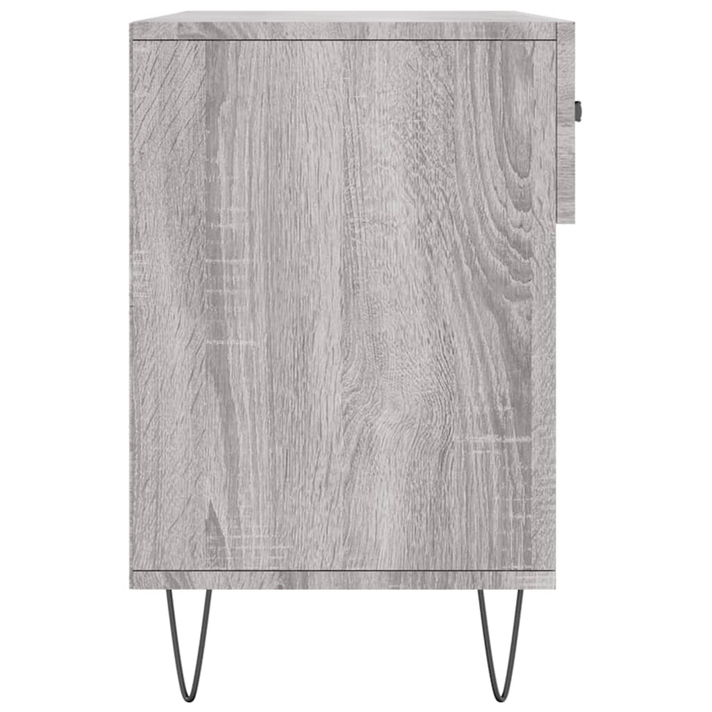 Klupa za cipele siva boja hrasta 102x35x55 cm konstruirano drvo