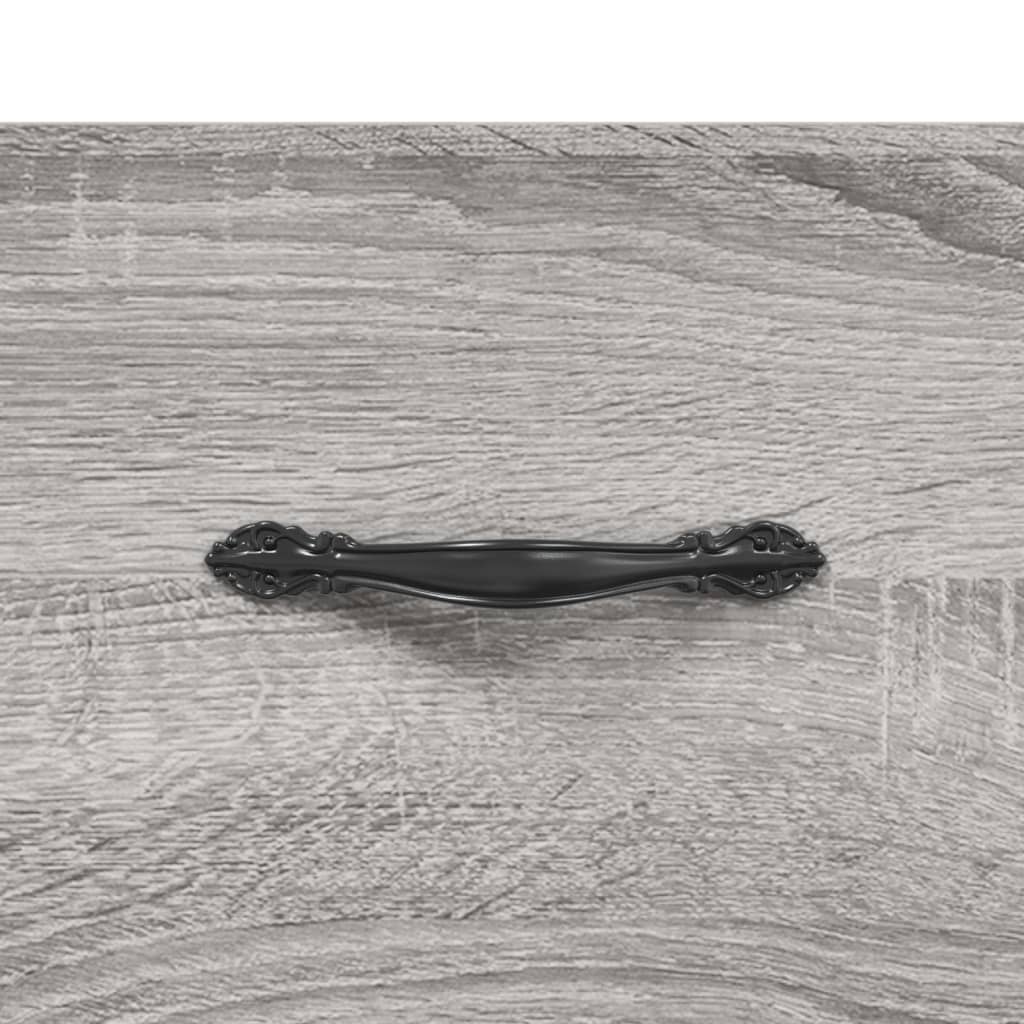 Klupa za cipele siva boja hrasta 102x35x55 cm konstruirano drvo