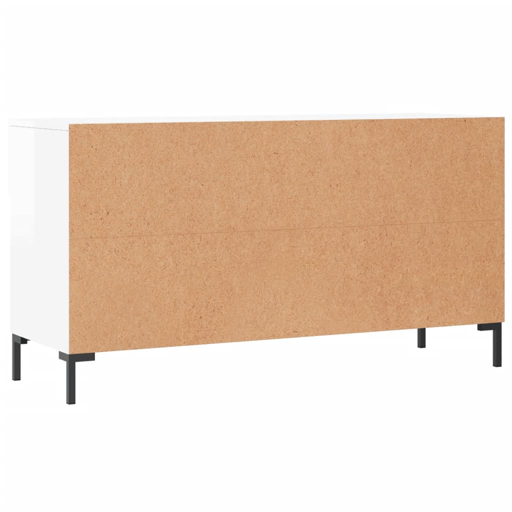 Klupa za cipele sjajna bijela 102x35x55 cm konstruirano drvo