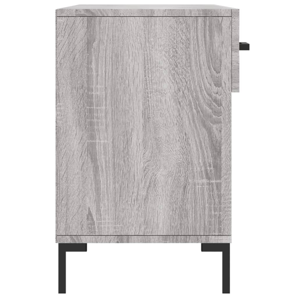 Klupa za cipele siva boja hrasta 102x35x55 cm konstruirano drvo
