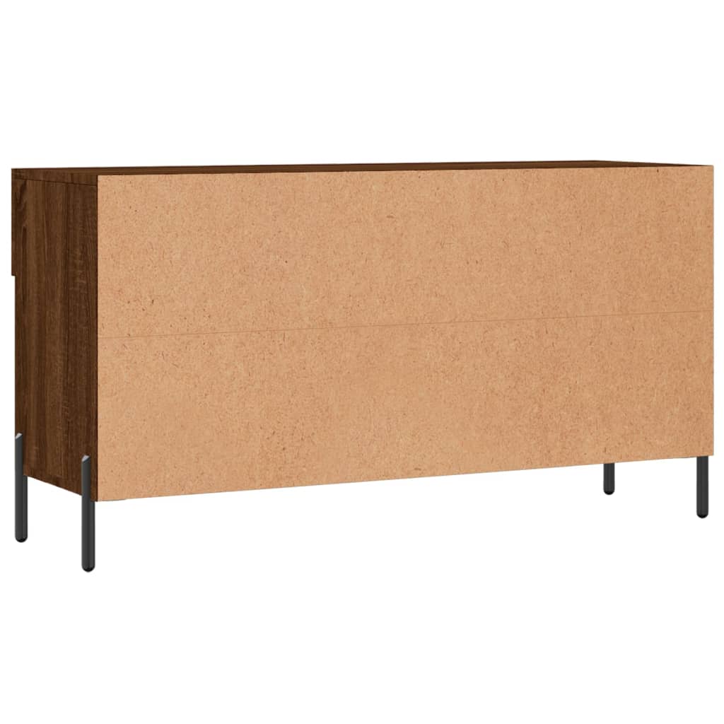 Klupa za cipele smeđa boja hrasta 102x35x55cm konstruirano drvo