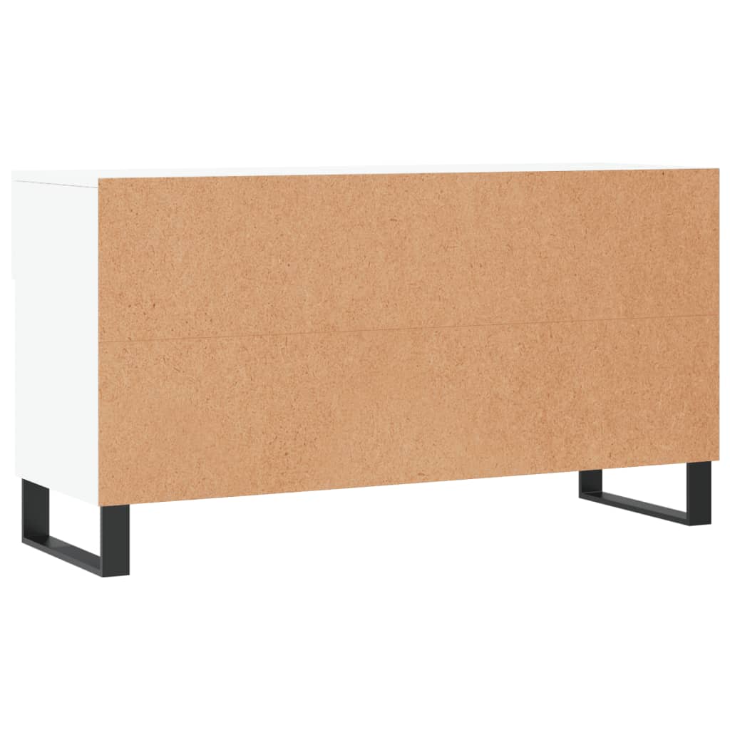 Klupa za cipele bijela 102 x 35 x 55 cm od konstruiranog drva