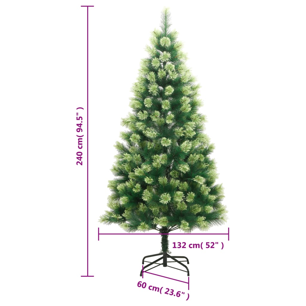 Umjetno božićno drvce sa šarkama i stalkom 240 cm