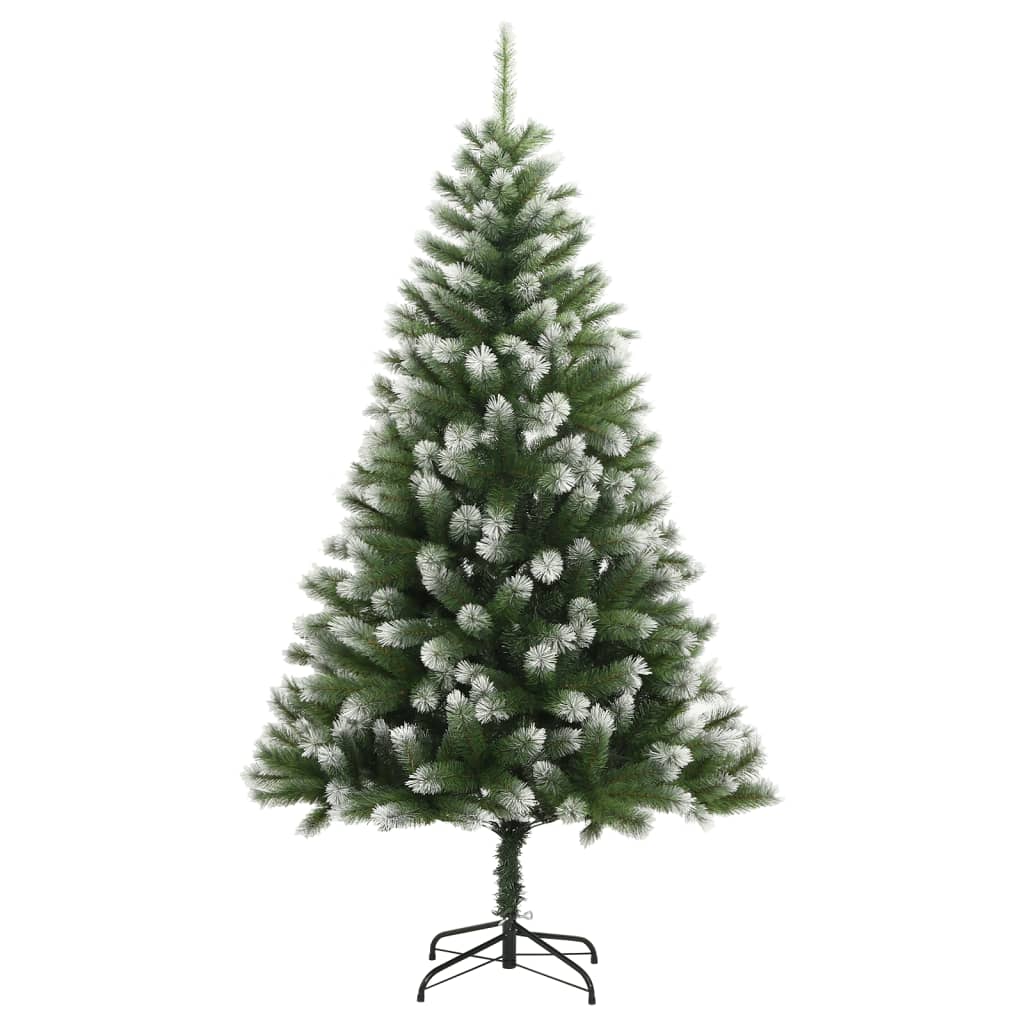 Umjetno božićno drvce na šarkama i snijegom 150 cm