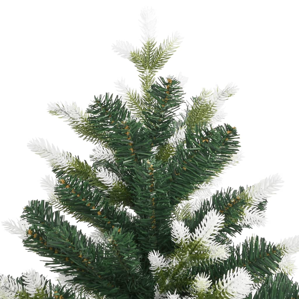 Umjetno božićno drvce sa šarkama i snijegom 210 cm