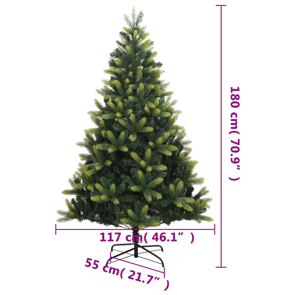 Umjetno božićno drvce sa šarkama i stalkom 180 cm