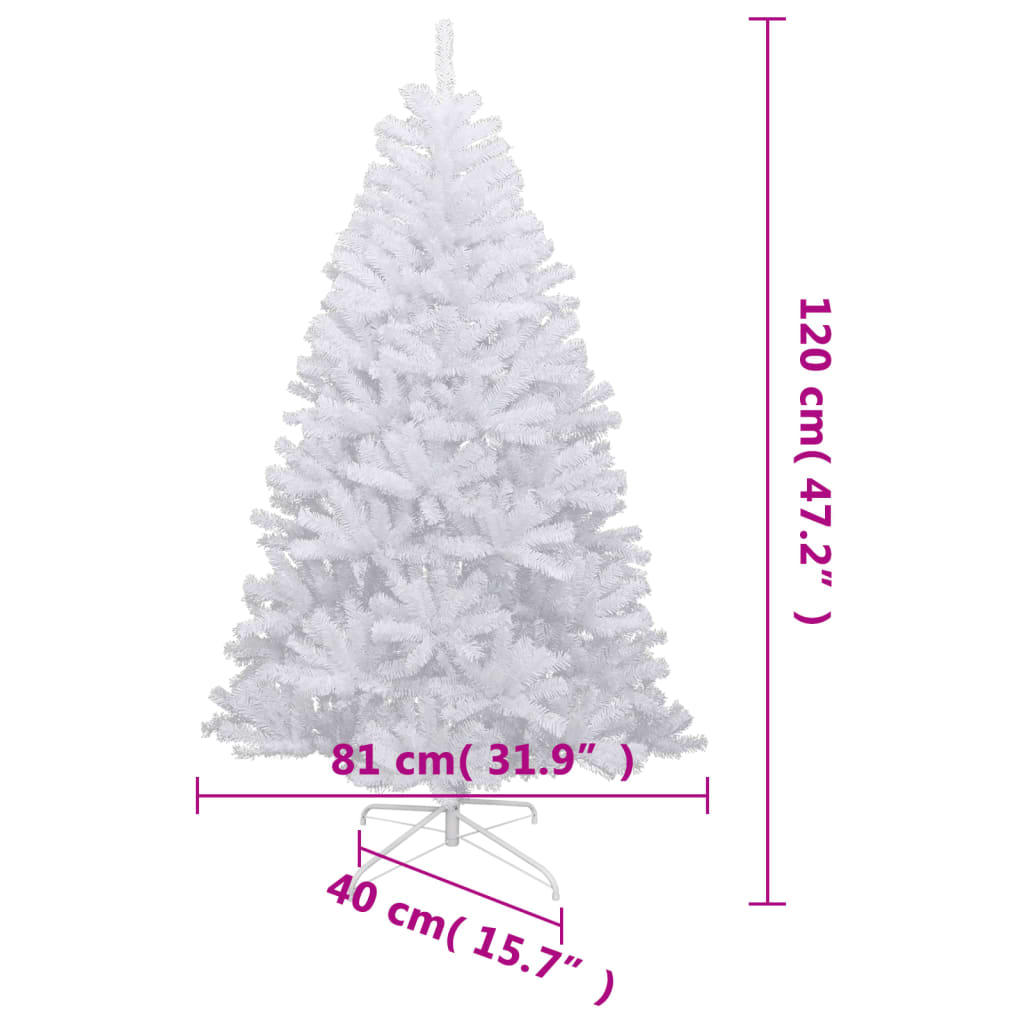 Umjetno božićno drvce sa šarkama i snijegom 120 cm