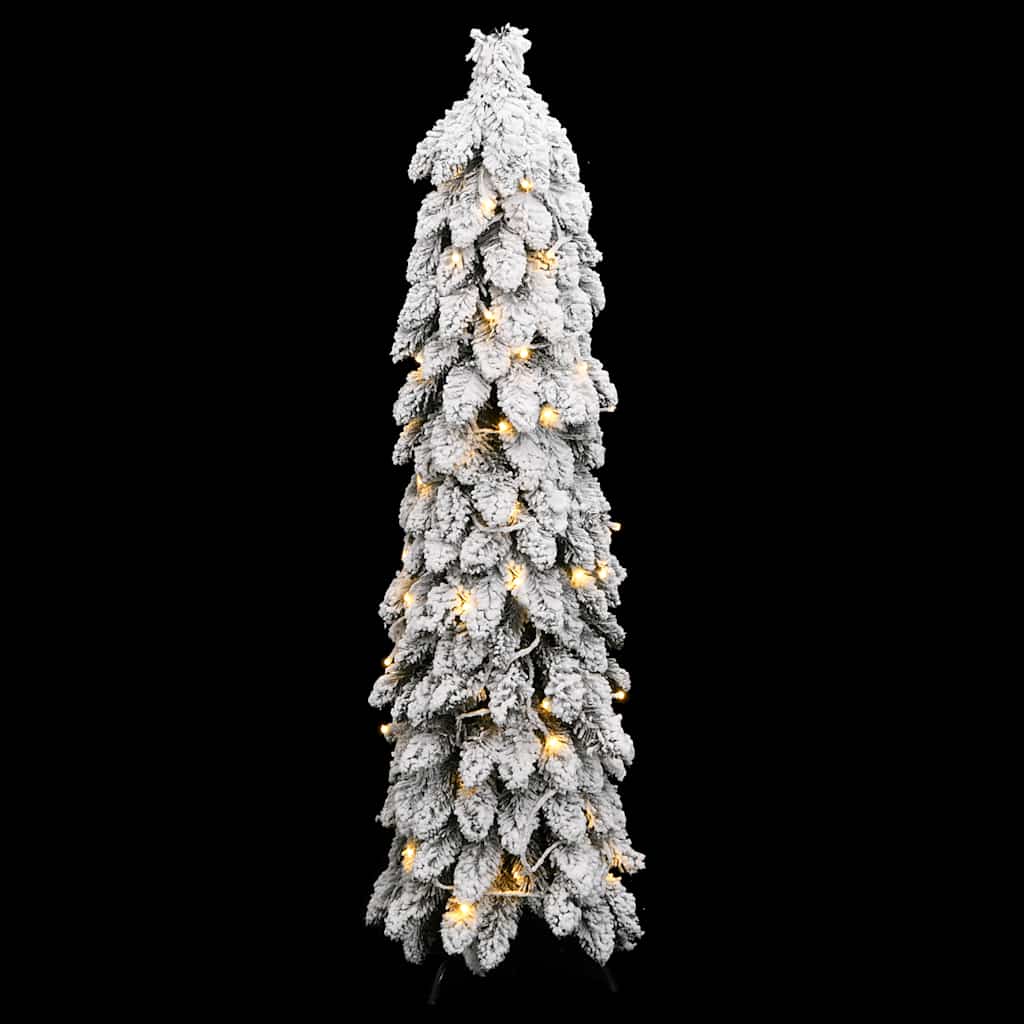 Umjetno osvijetljeno božićno drvce sa 80 LED i snijegom 150 cm