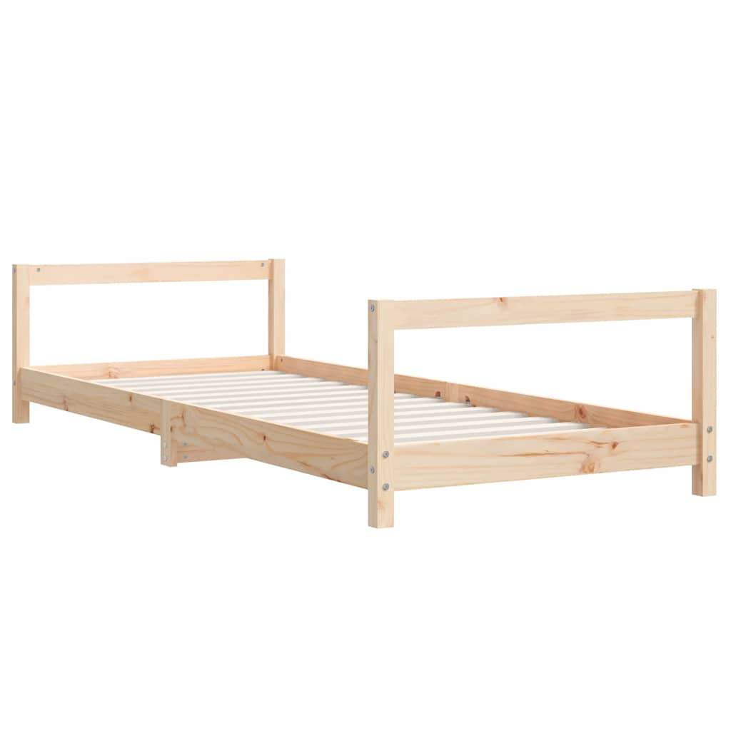 Okvir za dječji krevet 80 x 200 cm od masivne borovine