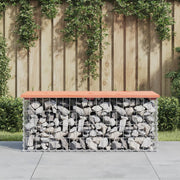 Vrtna klupa s gabionskim dizajnom 103x44x42 cm drvo duglazije