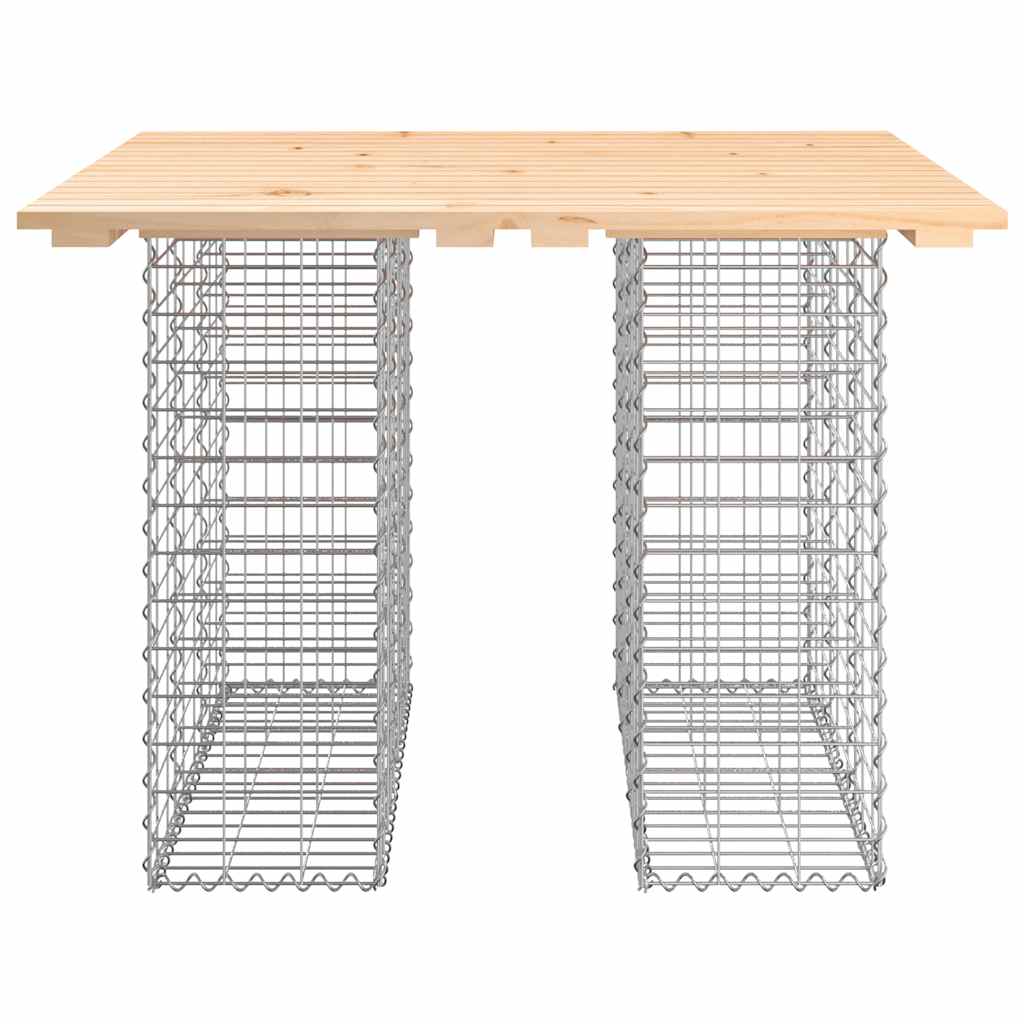 Vrtni stol Gabion dizajn 100x102x72 cm Masivno drvo Bor