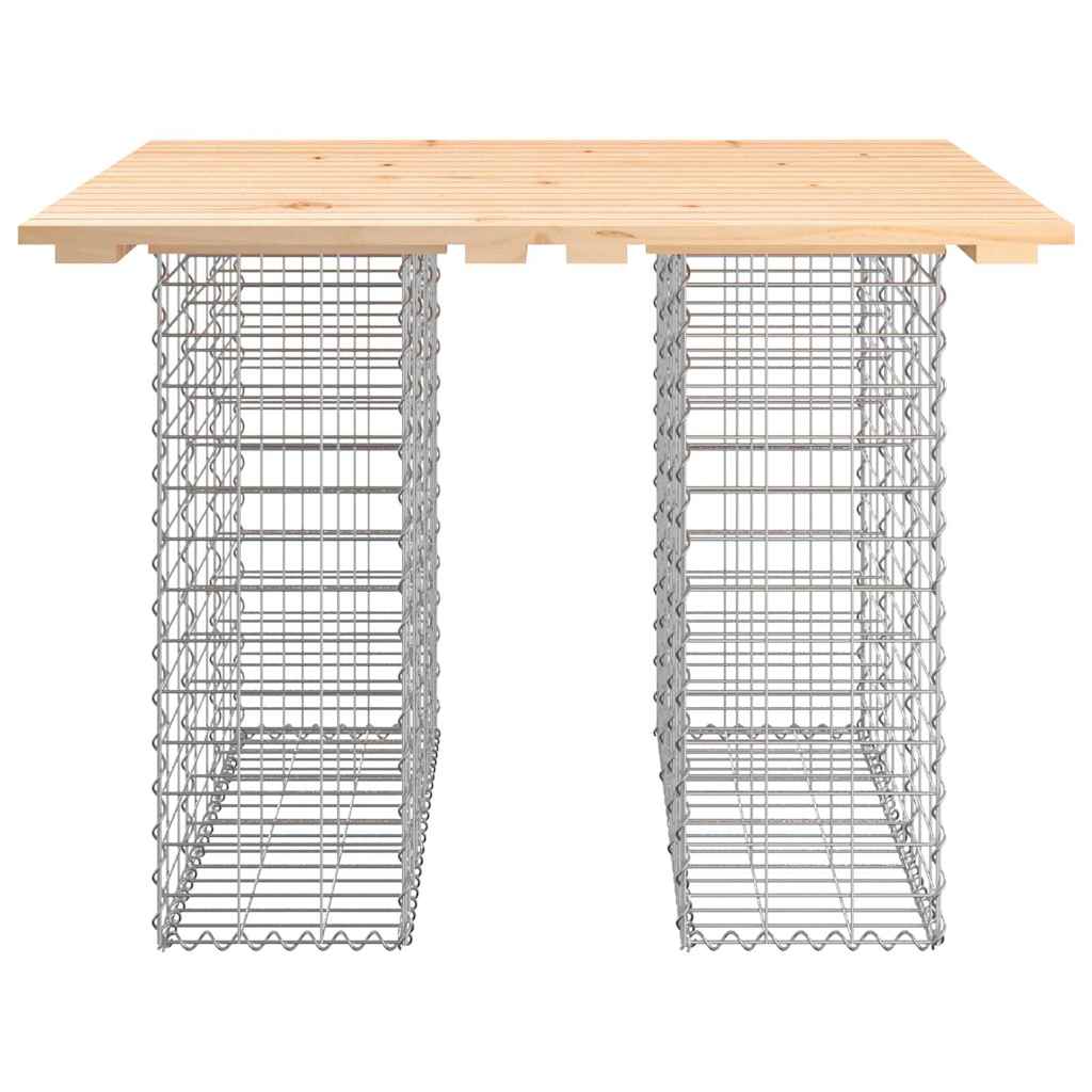 Vrtni stol Gabion dizajn 100x102x72 cm Masivno drvo Bor