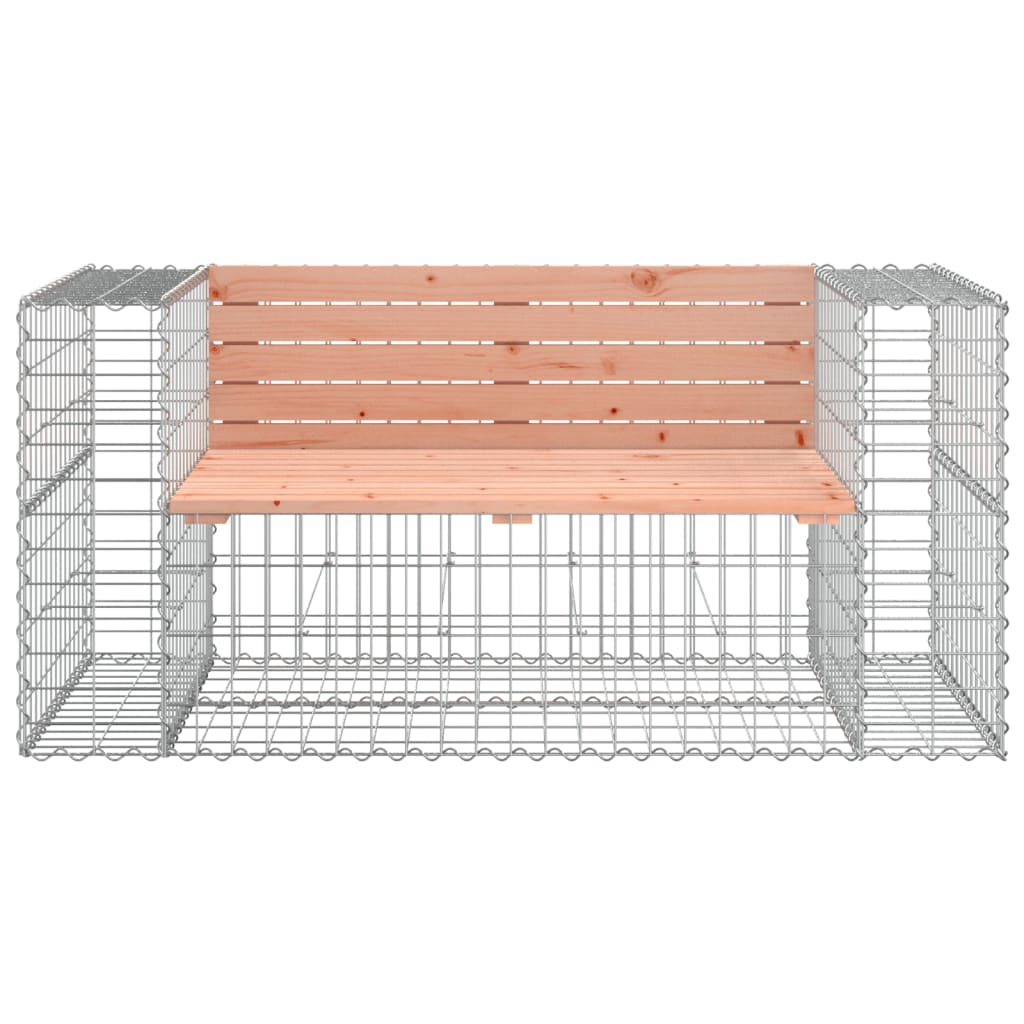 Vrtna klupa s gabionskim dizajnom 143x71x65,5 cm drvo duglazije