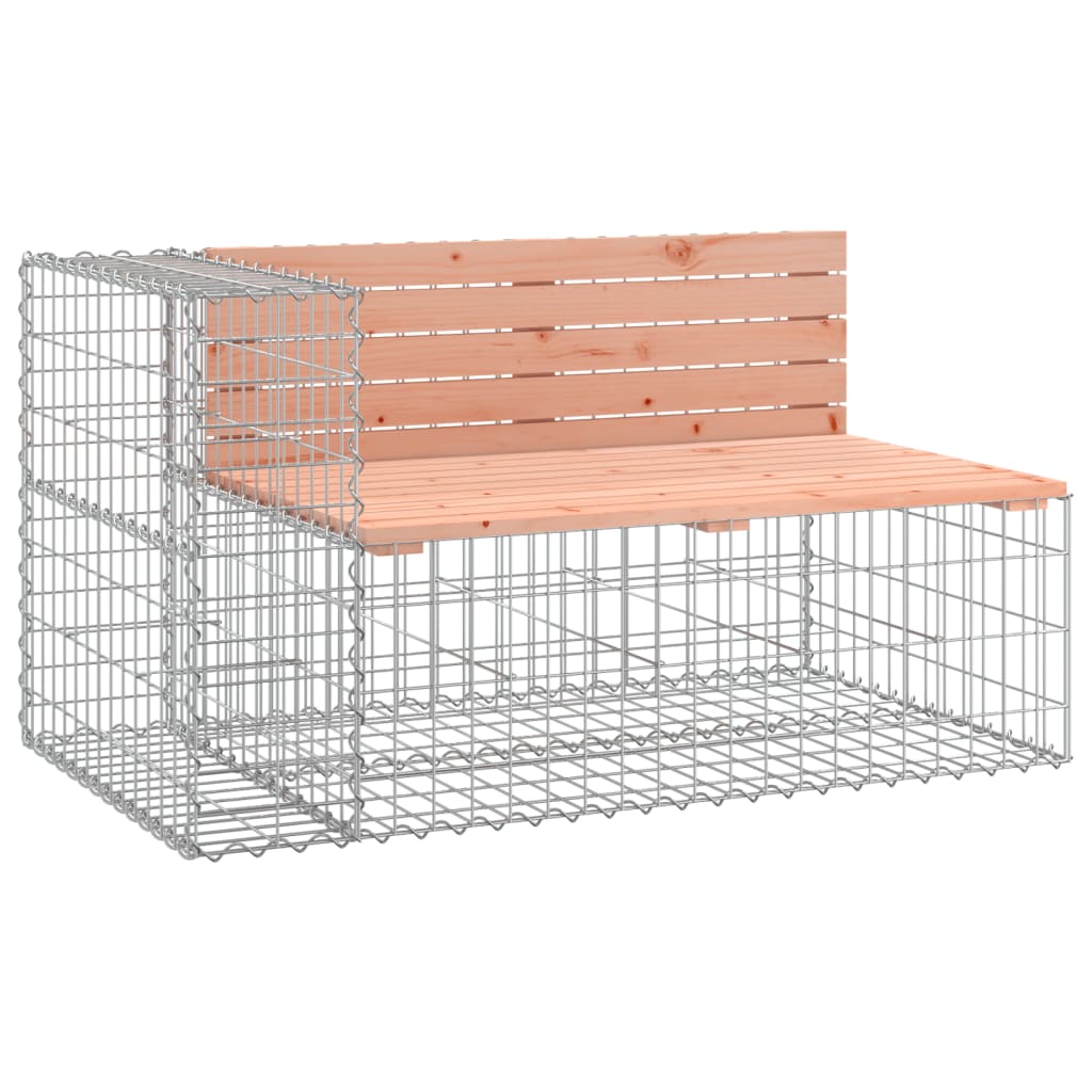 Vrtna klupa s gabionskim dizajnom 347x71x65,5 cm drvo duglazije