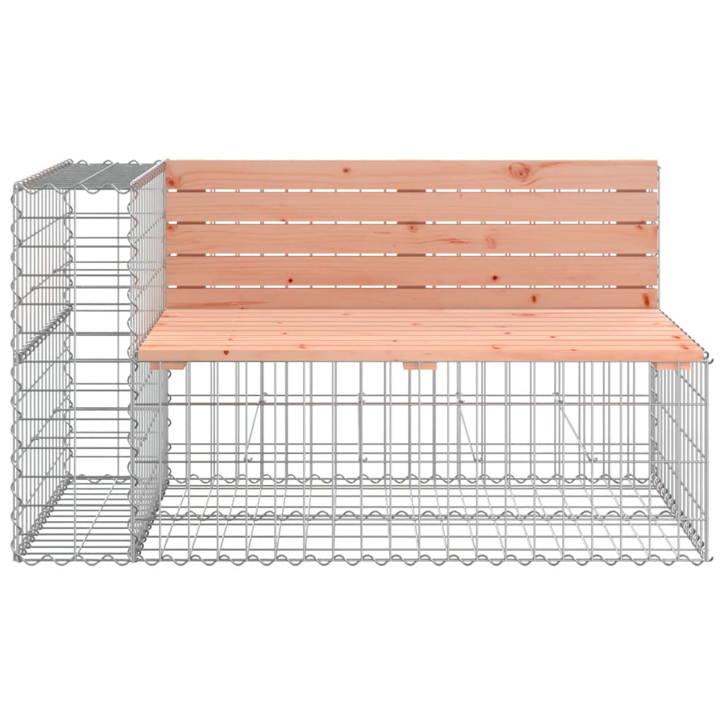 Vrtna klupa s gabionskim dizajnom 347x71x65,5 cm drvo duglazije