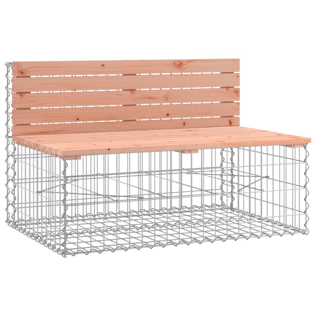 Vrtna klupa s gabionskim dizajnom 347x71x65,5 cm drvo duglazije