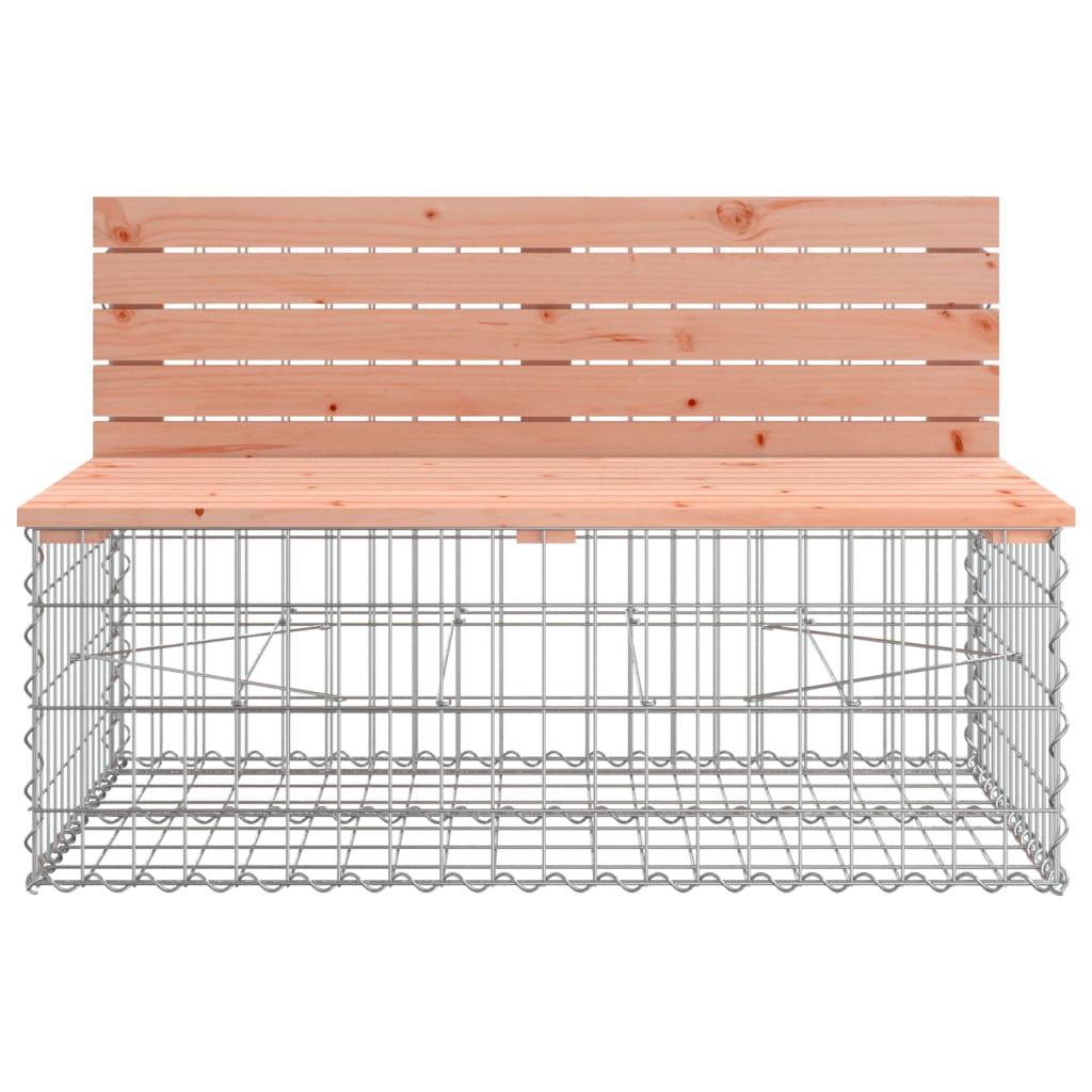 Vrtna klupa s gabionskim dizajnom 347x71x65,5 cm drvo duglazije