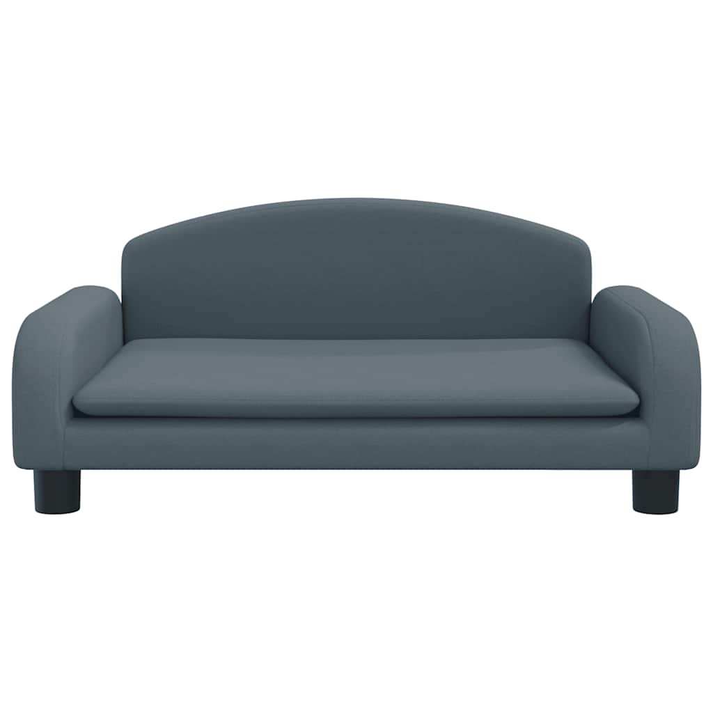 Dječja fotelja tamnosiva 70 x 45 x 30 cm od tkanine