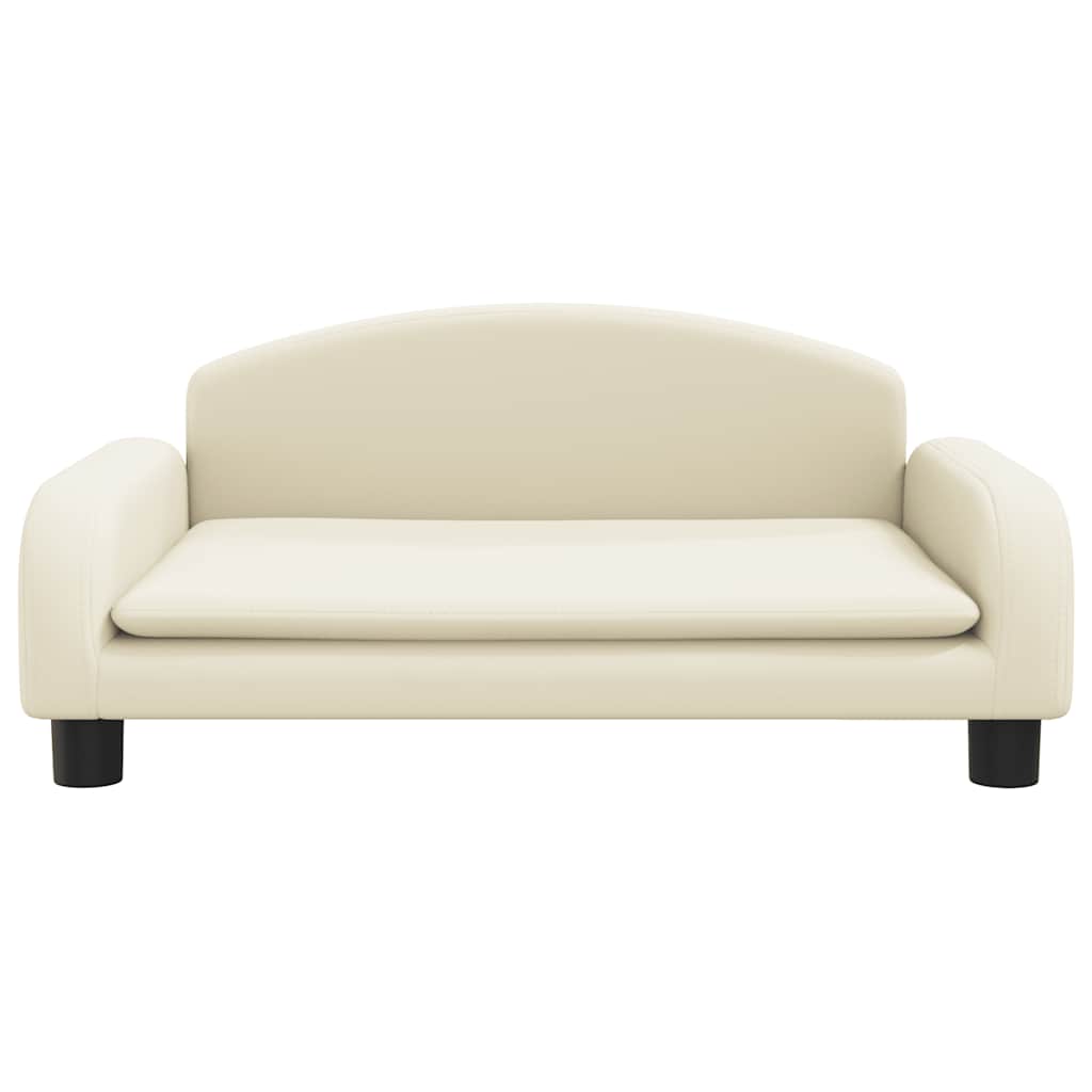 Dječja fotelja krem 70 x 45 x 30 cm Umjetna koža