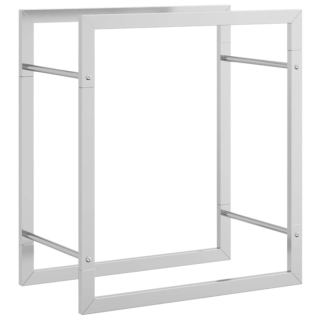 Stalak za drva za ogrjev 50 x 28 x 56 cm od nehrđajućeg čelika