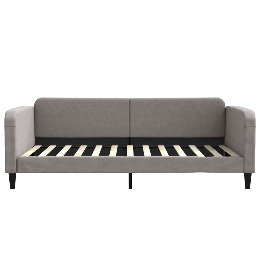 Dnevni krevet na razvlačenje smeđesivi 100 x 200 cm od tkanine