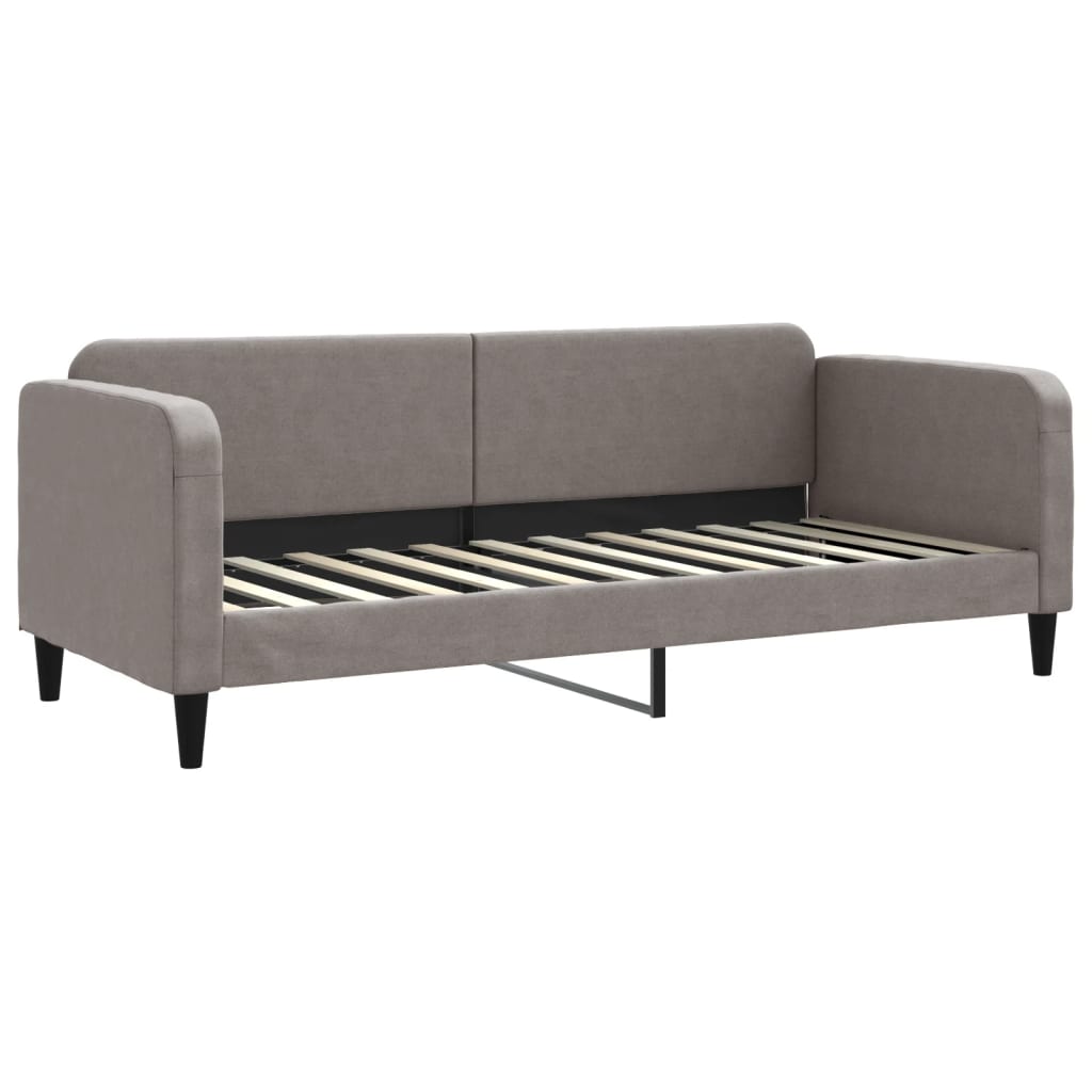 Dnevni krevet na razvlačenje smeđesivi 80 x 200 cm od tkanine