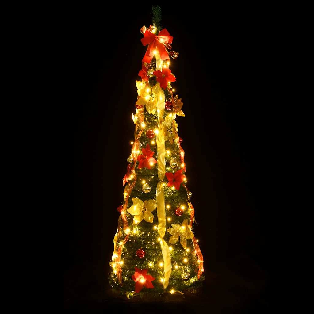 Umjetno božićno drvce 100 LED žarulja zeleno 150 cm