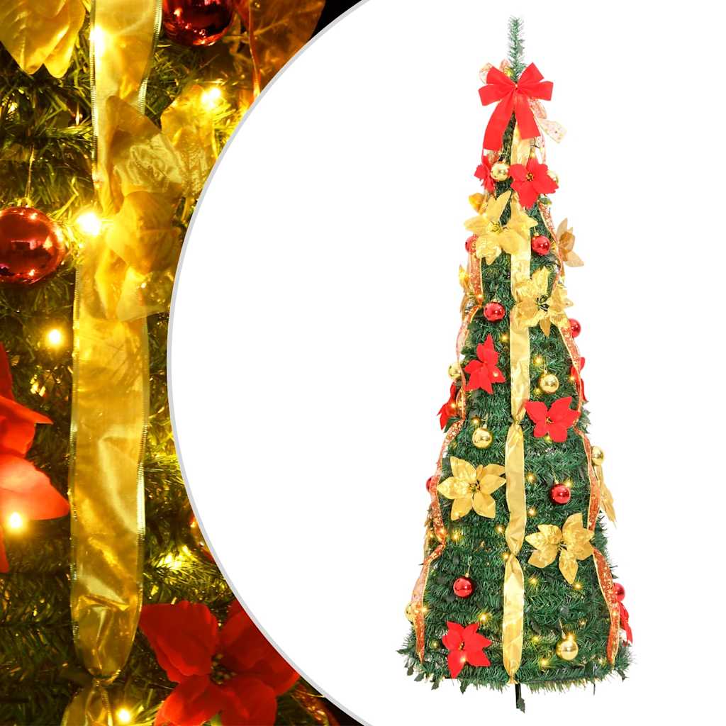 Umjetno božićno drvce 200 LED žarulja zeleno 210 cm