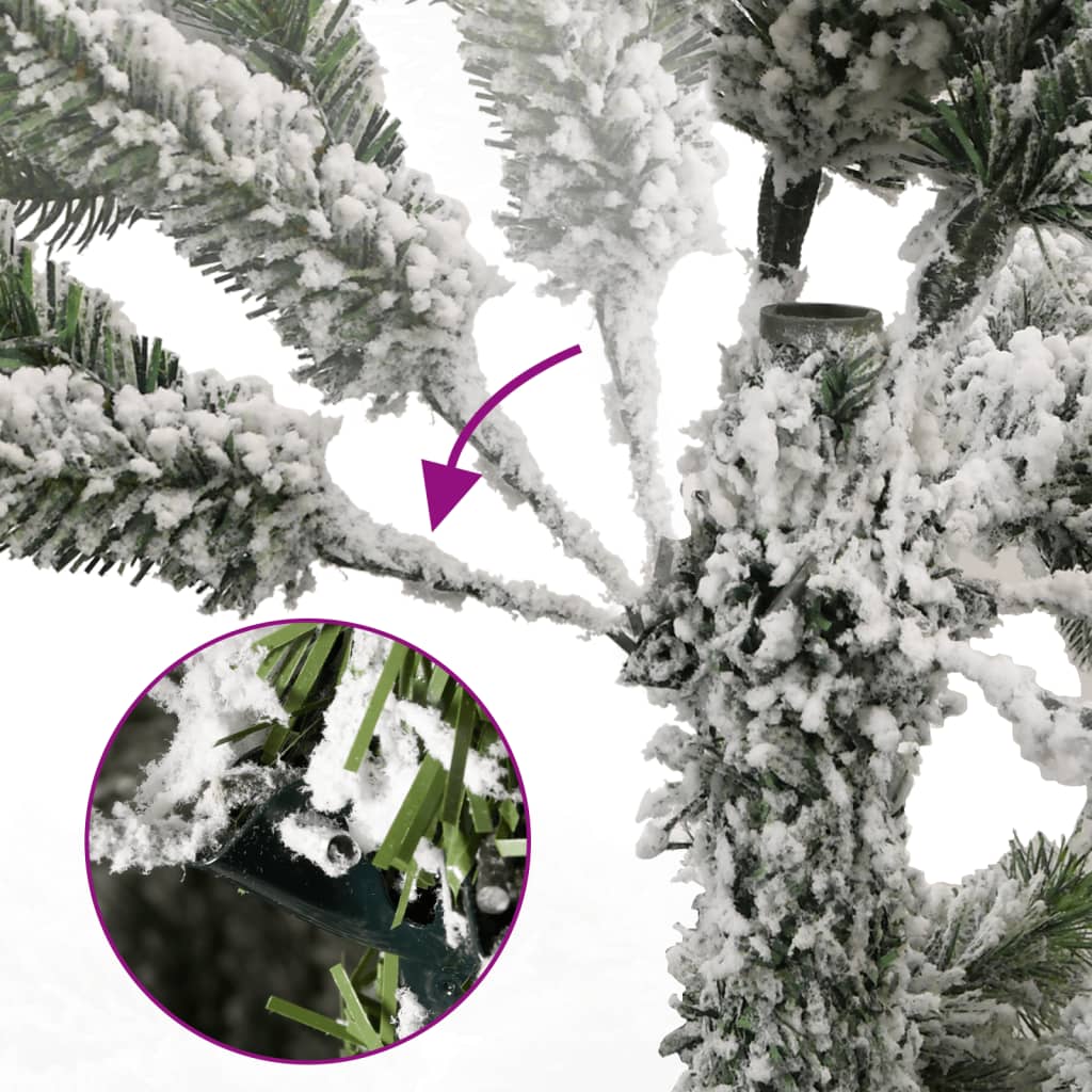 Umjetno božićno drvce sa šarkama i snijegom 300 cm