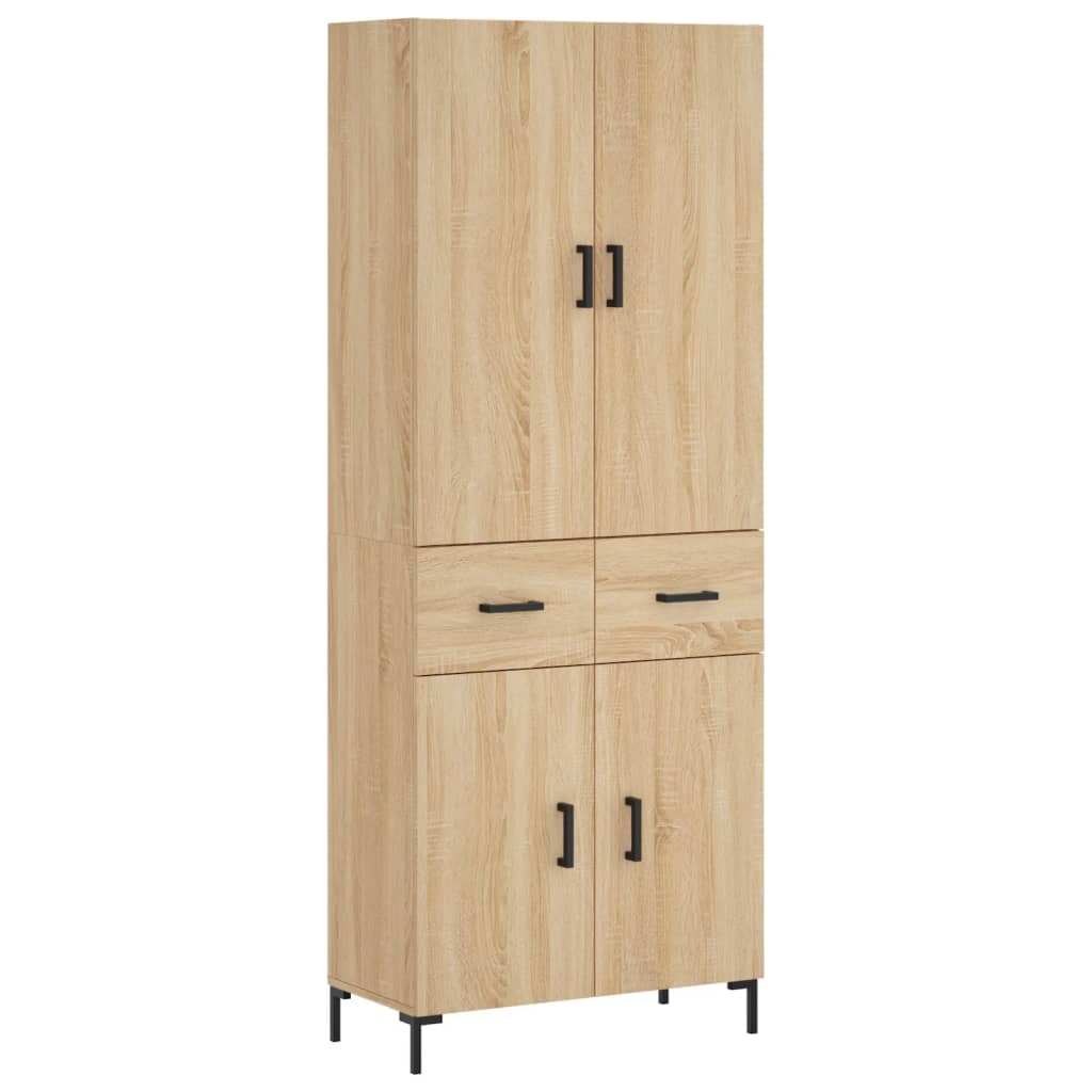 Visoka komoda hrasta sonome 69,5x34x180cm od konstruiranog drva