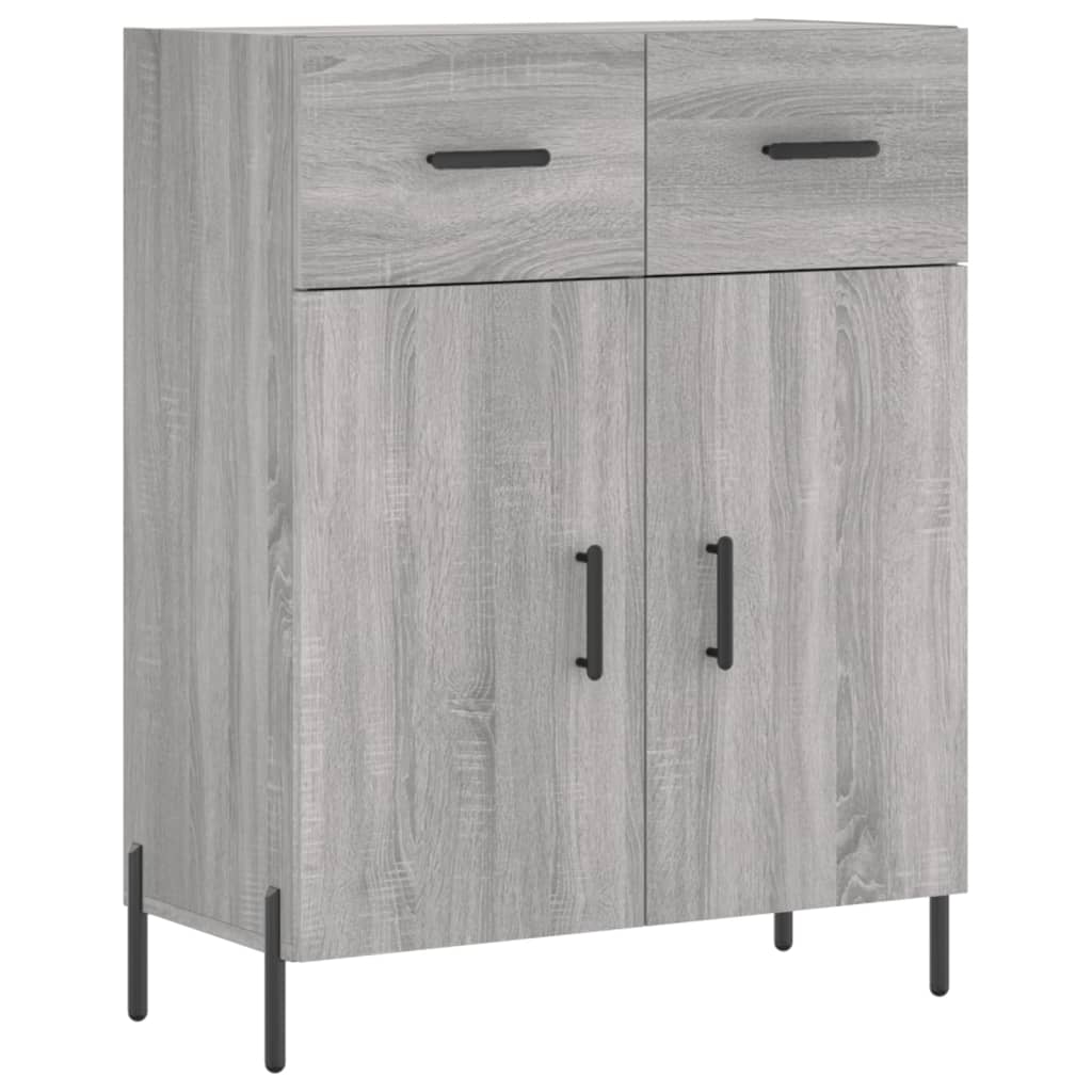 Visoka komoda siva sonome 69,5x34x180 cm od konstruiranog drva