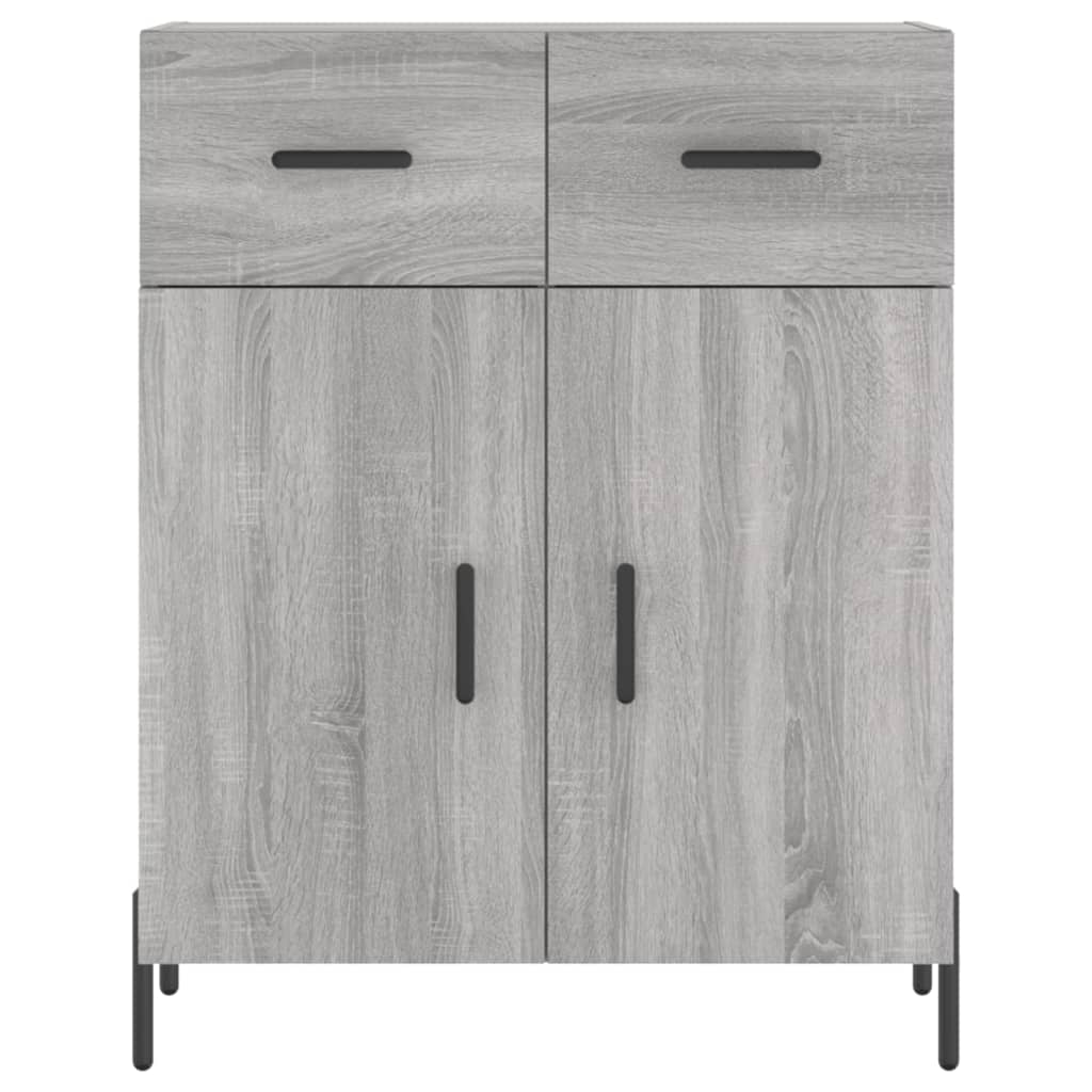 Visoka komoda siva sonome 69,5x34x180 cm od konstruiranog drva