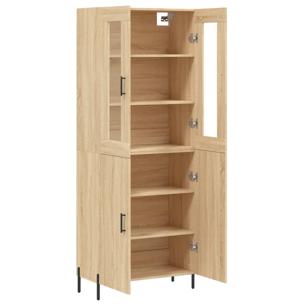 Visoka komoda hrasta sonome 69,5x34x180cm od konstruiranog drva