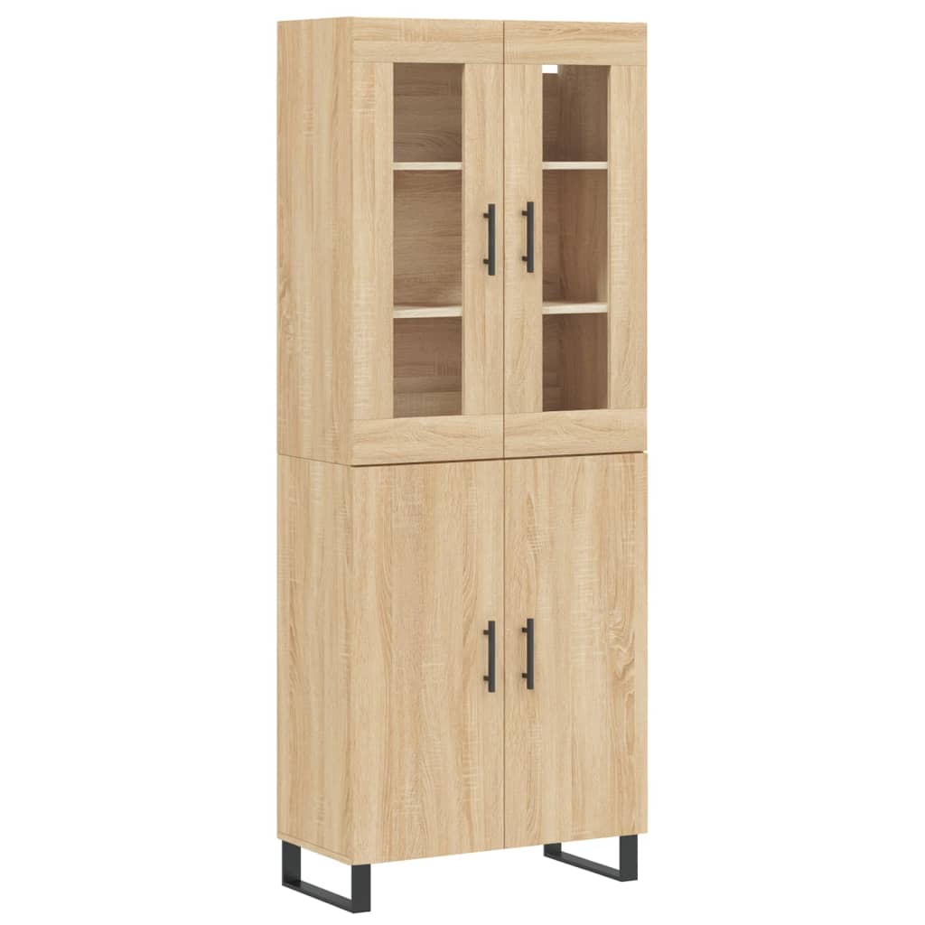 Visoka komoda hrasta sonome 69,5x34x180cm od konstruiranog drva