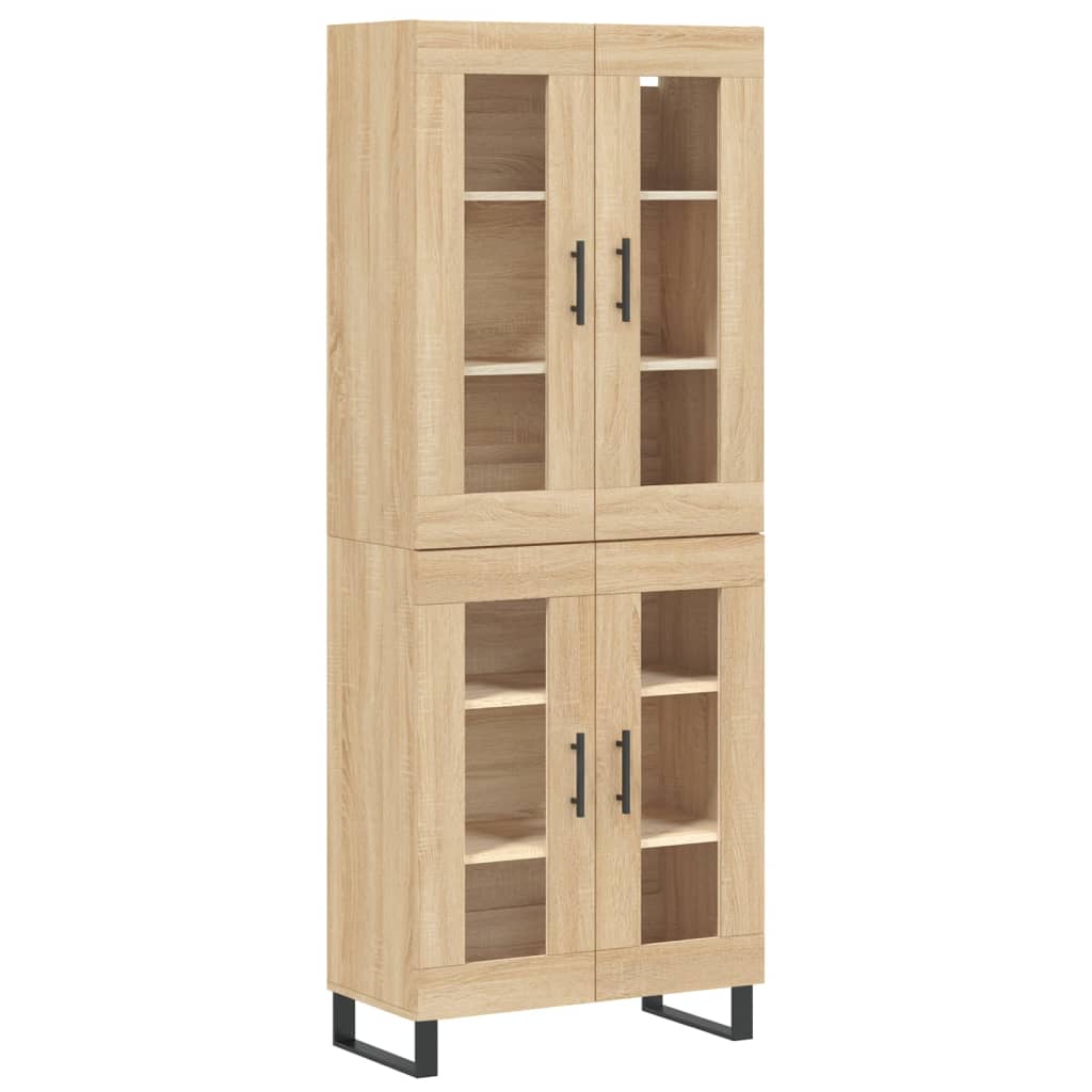 Visoka komoda hrasta sonome 69,5x34x180cm od konstruiranog drva